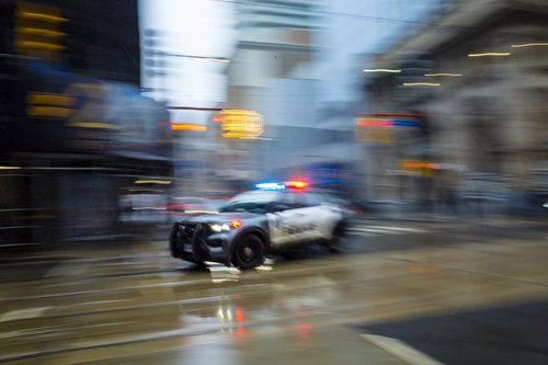 police-car-in-motion